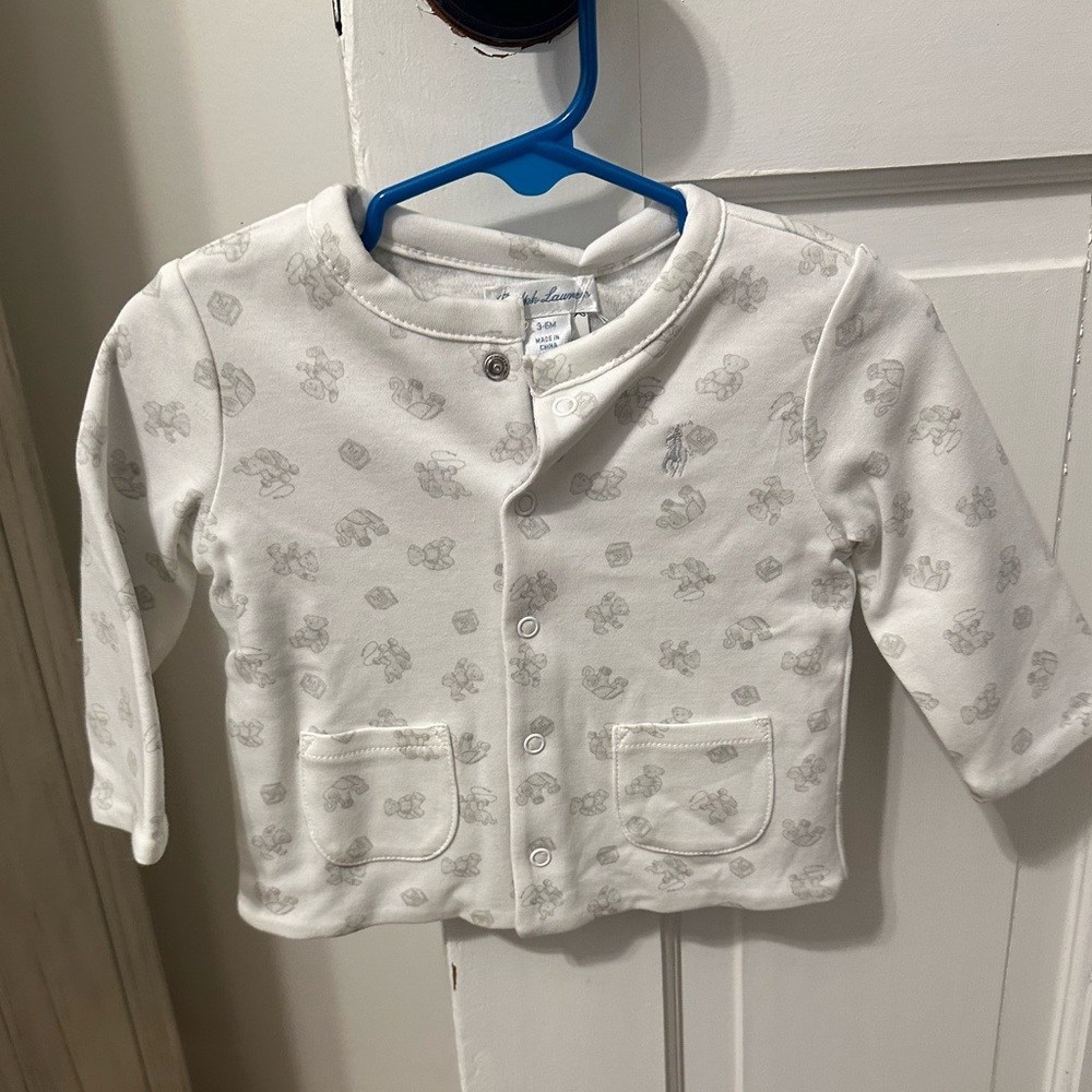 Ralph Lauren baby cardigan. Size 3/6 months. NWT